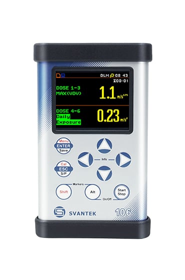 SV 106A – Six channel human vibration meter