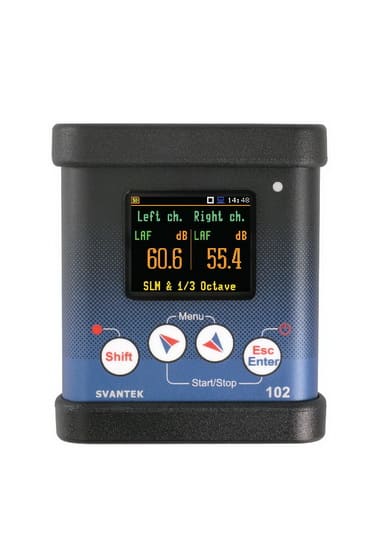 SV 102A+ 2-Kanal Lärmdosimeter Klasse 1