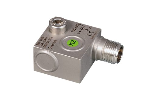 SV 85 - Triaxial outdoor accelerometer 100 mV/g, connector M12, M6 mounting hole