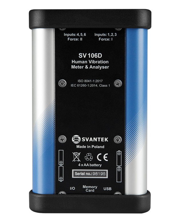 SV 106D Hatcsatornás humán rezgésmérő